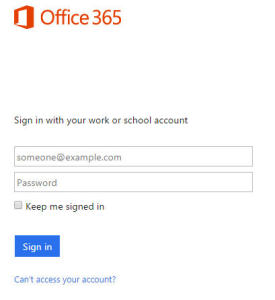 Office 365 Login Page
